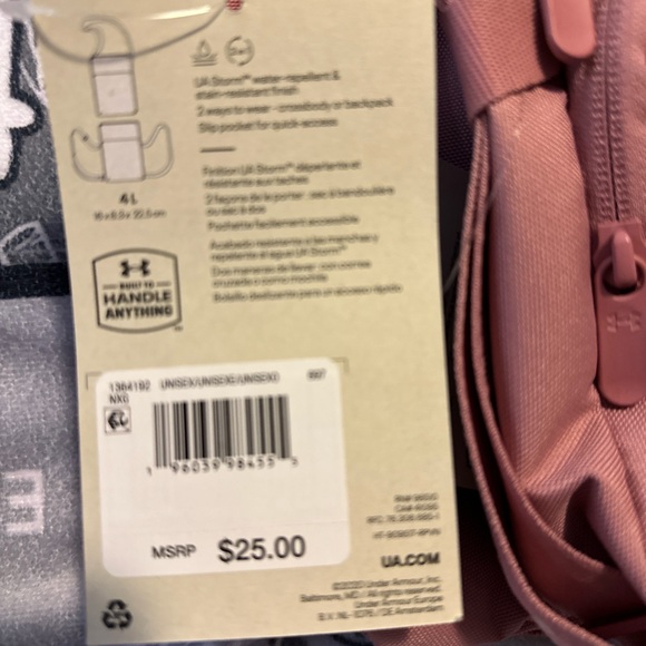 Under armour two in one backpack crossbody 4L NWT - Picture 3 of 5